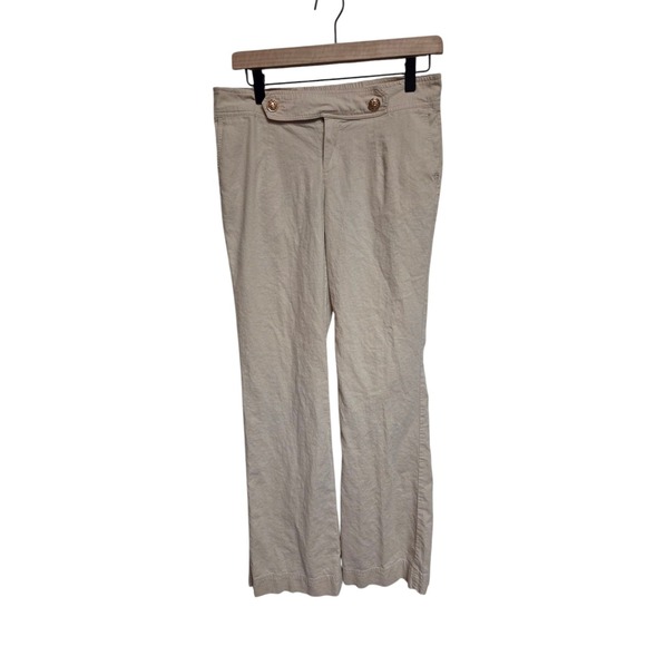 Love‎ Tree Women's Pants  Summer Beige Linen Blend Medium - Picture 1 of 6